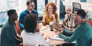 People Meeting in a Circle