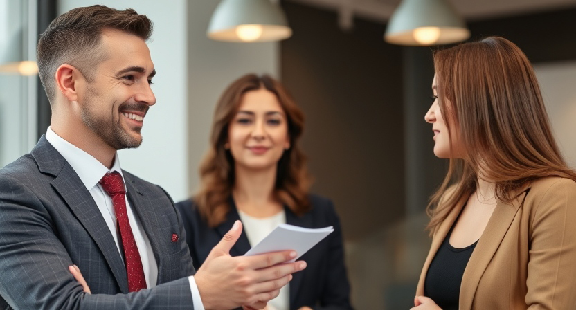 2 people communicating